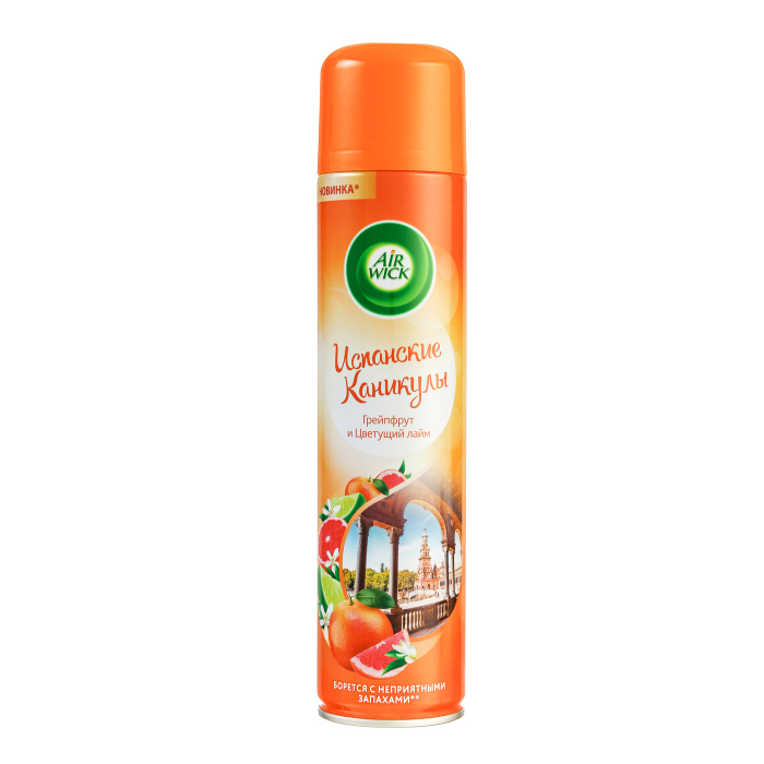 Освежитель воздуха Air Wick Испанские каникулы. Грейпфрут и Цветущий лайм, 290 мл