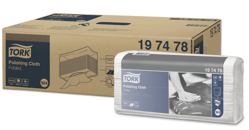 197478 Нетканый материал Tork для полировки, 5 пачек по 125 листов