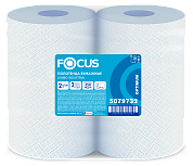 5079732 Индустриальное полотенце Focus Economic Choice белое, двухслойное, 2 рулона по 350 м