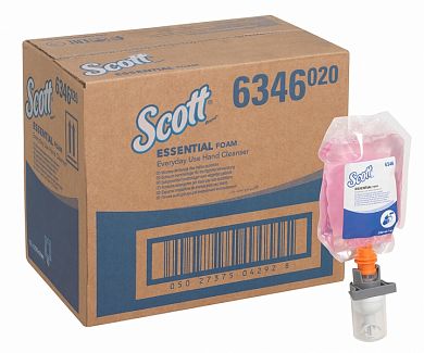 6346 Жидкое пенное мыло Scott Essential, 12 картриджей по 0,2 л