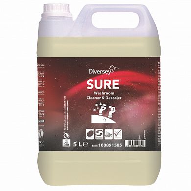 100891585 Моющее средство для удаления известковых отложений SURE Washroom Cleaner&Descaler, 5 л