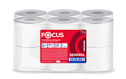 5036904 Туалетная бумага Focus Mini Jumbo в средних рулонах двухслойная, 12 рулонов по 168 метров