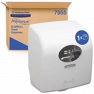 7955 Диспенсер Aquarius Slimroll для бумажных полотенец в рулонах, белый