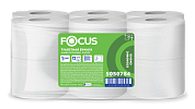 5050784 Туалетная бумага Focus Eco Jumbo в больших рулонах однослойная, 12 рулонов по 200 метров